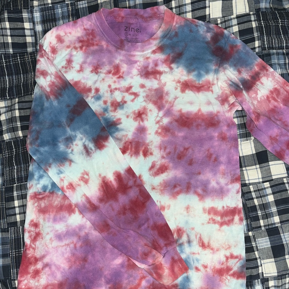 adults Med tie dye long sleeve